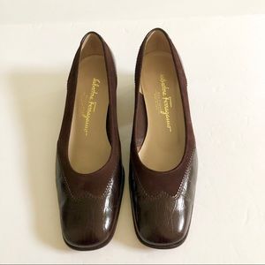 Salvatore Ferragamo Boutique Leather & Suede Pump